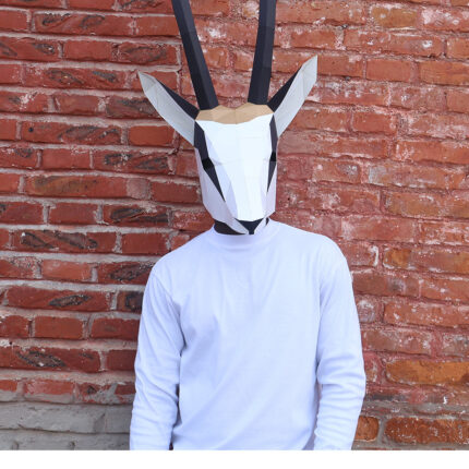 Tibetische Antilope Kreative Papier Film Kopf bedeckung Coole Student Idiy