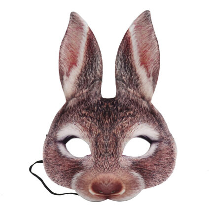 Karneval Party Maskerade EVA Halbe Gesicht Kaninchen Tier Maske
