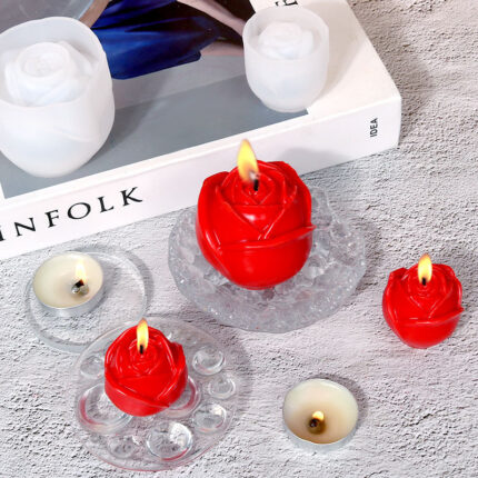 Rose Silikon Schimmel Eishockey Aroma therapie Kerze Handgemachte Seife