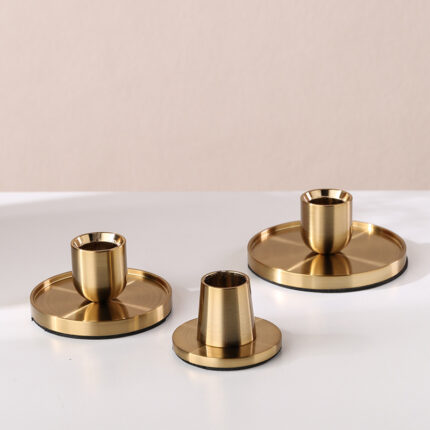 Metal Black Candlestick Decoration