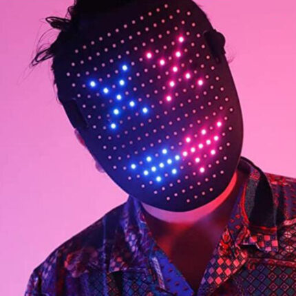 Led Maske Gesture Sensing Mit 50 Muster Halloween Cosplay