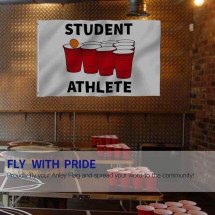 Background Fabric Flag Student Athlete Flag Banner 3x5FT