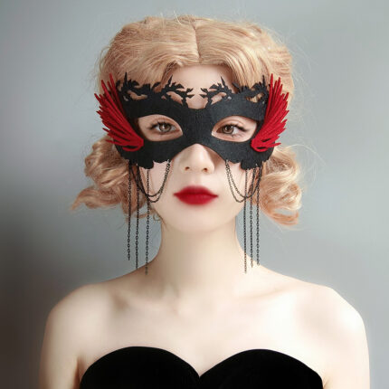 Halbe Gesichts maske Halloween Maskerade