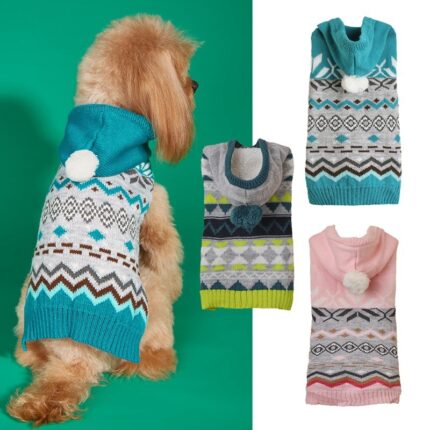 Pet Sweater Classic Diamond Pattern
