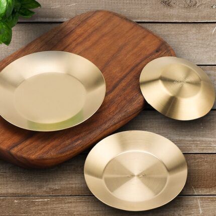 Korean Round Stainless Steel Multi-purpose Seasoning Dish