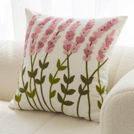 Sofa kissen mit Blumen stickerei Kissen bezug
