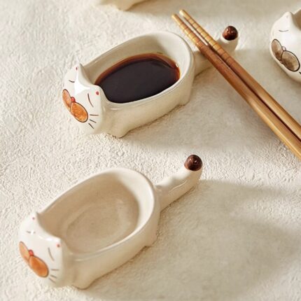 Saucer Dish Ceramic Household Seasoning Plate