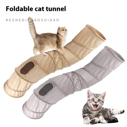 Katzen tunnel Haustier Spielzeug Katze S Tunnel Faltbares Katzen tunnel Katzen-Bohr kübel Spielzeug