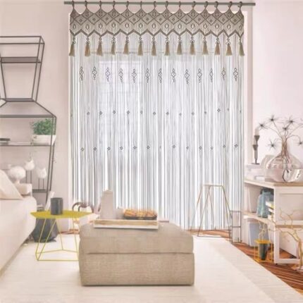 Bohemian Hand-Woven Tapisserie Vorhang Partition Bohemian Wedding Hintergrund Hängen Vorhang Vorhang Dekoration