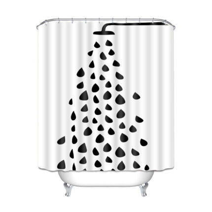 Digitaldruck Plus 3 Starke Serie Polyester Wasserdicht Dusche Vorhang