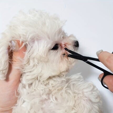 Haustier freundliche Augenpflege bürste Weicher Zerreißen-Flecken entferner mit Kamm für Hunde und Katzen beidhändig Design Haustier-Haarentferner-Hunde bürste zur Haaren tfernung und Pflege