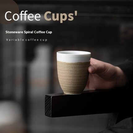 Steinzeug Faden Kaffeetasse Japanisch Retro Nostalgisch