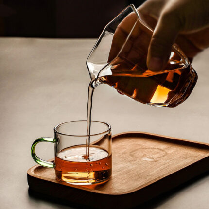Boro silikat glas becher im japanischen Stil