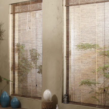 Sommer Tuch Ramie Japanischen Vorhang Tee Zimmer Retro Rollo