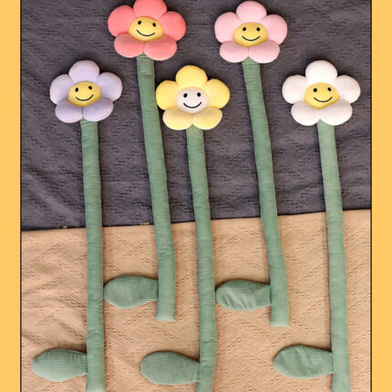 Puppe Nette Cartoon Sonnenblumen Vorhang Schnalle Plüsch