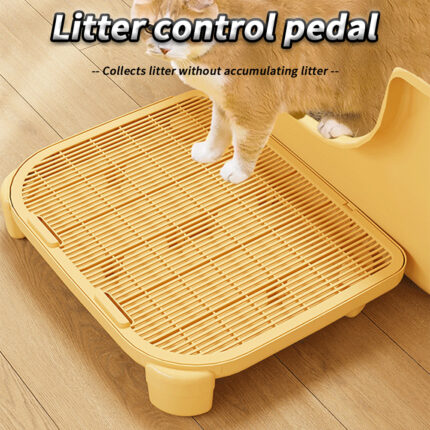 Katzenstreu-Matte Anti-Bring-Out-Doppelkatzenstreu-Kontroll matte für Katzen toiletten, mit Fuß kontrolle, Sand, Haustier-Reinigungs bedarf
