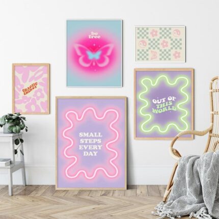 Künstlerisches Kinderzimmer Heim dekoration Leinwand Gemälde Poster