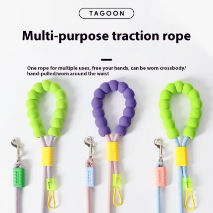 Hunde hand hält Seil Cross body Cloud Bubble Cotton Grip