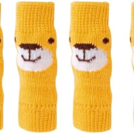 4-teiliges Set Hauts ocken Winter wärmende Haustier-Hunde-Bein-Socken-Welpen-kurze Stiefel Hunde-Vorderbein-Unterstützung Hunde beins chutz Haustier-Bein-Abdeckungen Hunde-Katze-Hund-Hundes ocken Polyester-Hunde-Hund-Katzen-Fuß-Unterstützung