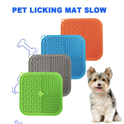 Hunde lecken Mat Slow Feeder Premium Lick Pad mit Saugnapf für Hunde angst linderung Langsame Feeder Hundes ch üsseln für Haustiere