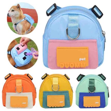 Haustier-Snack-Aufbewahrung tasche mit großer Kapazität Multifunktions-Hunde rucksack Verstellbarer Harness-Rucksack geeignet für Haustier reisen Wandern