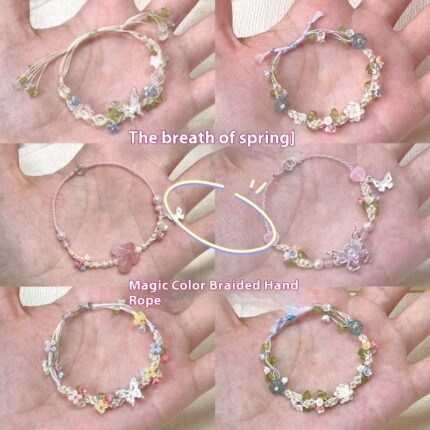 Butterfly Handmade Woven Bracelet Good-looking Exquisite Carrying Strap