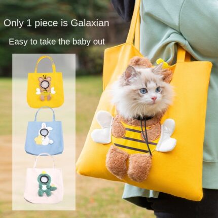 Kleine Bee Design Katze Hunde tragetaschen Tragbare Atmungsaktive Tasche Weiche Haustier Träger mit Sicherheit Reiß verschlüsse Ausgehende Reise Haustiere Handtasche