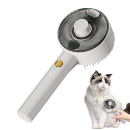Katze Hund Steamy Pinsel Haustier Spa Pinsel Hunde Katzen entfell Kamm Steamy Haustier Bürsten USB Wiederauf ladbare Kamm für langes und kurzes Haar