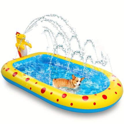 Dinosaurier Wasser Spray Pool für Kinder Haustier Spiel Matte Wasserspiel Spielzeug Hai Pool