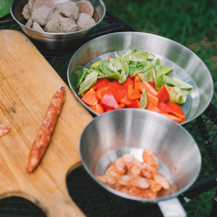 Outdoor Stainless Steel Plate Camping Portable Tableware