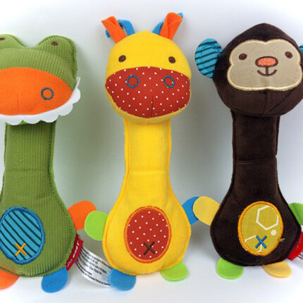 New Party Gifts Dog Toys Pet Puppy Chew Squeaker Squeaky Plush Sound Cartoon Dinosaur And Deer And Monkey Toys Small Pet Gift