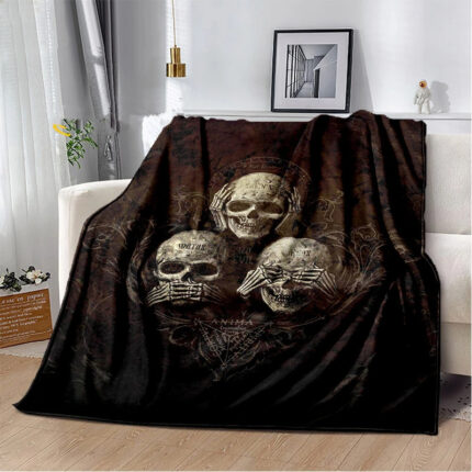 Horror Skull Series Blanket Travel Home
