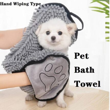 Hunde-Bade-Robe-Handtuch schnell trocknend, weiche Handtuch faser, saugfähig, Katzen-Badet uch