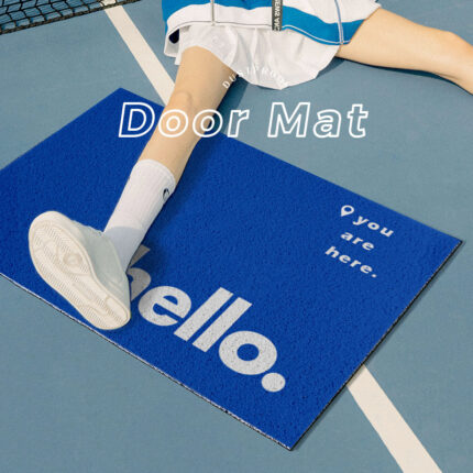 Anti Dirt Anti Slip And Dust Removal Creative Silk Circle Carpet