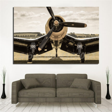 Propeller Plane Bild Artwork Poster Leinwand