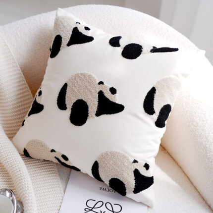 Niedliches Panda-Kinder kissen Set mit nordischem minimalist ischen Ins-Stil