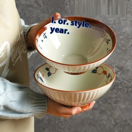 Haushalt Ramen Bowl Gut aussehende Unter glasur Porzellan