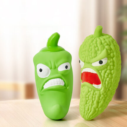 Toy With Pet Sound Bitter Melon Chili Grinding Teeth Tooth Cleaning Bite Resistance Boredom Relief Device Dog Toy