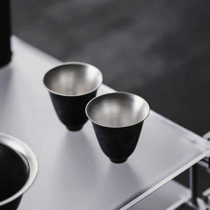 Hand gefertigte Lack Kunst versilberte Tee tasse Tee tasse