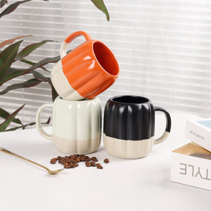 Mode Kürbis Keramik Milch Kaffeetasse