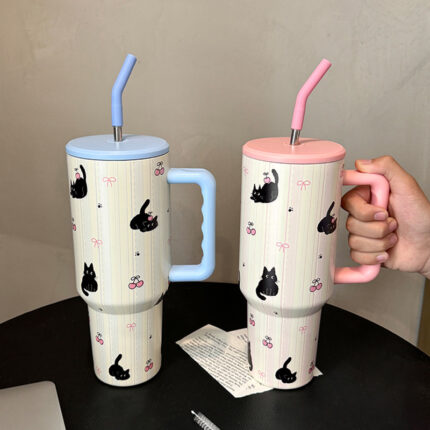 Tragbarer Edelstahl-Vakuum becher mit großer Kapazität