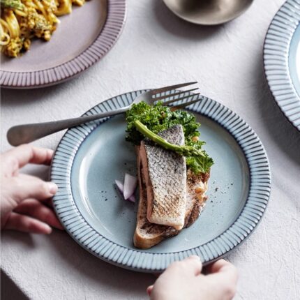 Creative Ceramic Round Shallow Plate Western Cuisine Steak Plate