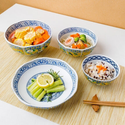 Home Creative Chinese Court Retro Ceramic Bowl