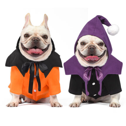 Halloween Kürbis Lustige zweiteilige Pullover Schal Hunde kleidung