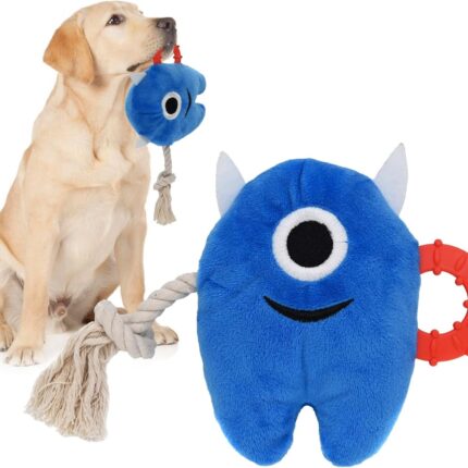 Große Hund Quietschende Kau spielzeug Gefüllte Plüsch Hundes pielzeug für aggressive Chewers Dauerhaftes Tauziehen Seil Spielzeug Welpen spielzeug für kleine, mittelgroße Monster-Spielzeuge