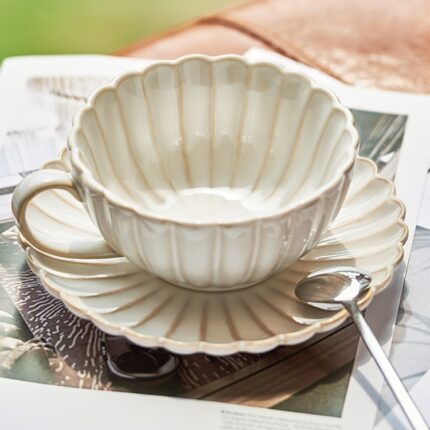 Vintage Kaffee teller Set Keramik becher