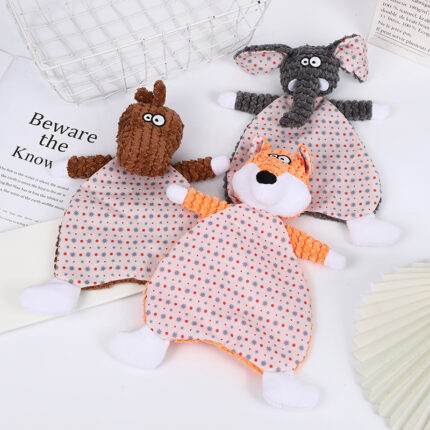 Haustier gefülltes Spielzeug Sound papier Fox Elephant Bite Resistent Samt Cat Ang Dog Lindert Langeweile