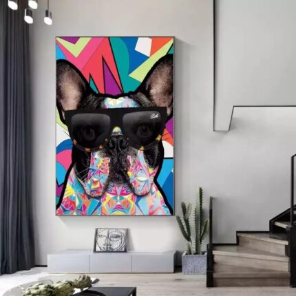 Street Graffiti Tiere Katzen Hunde Kaninchen Leinwand Malerei Kern Wohnzimmer Schlafzimmer Dekorative Plakate