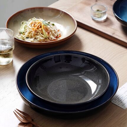 Homemade Underglaze Creative Restaurant Salad Dish Dim Sum Plate