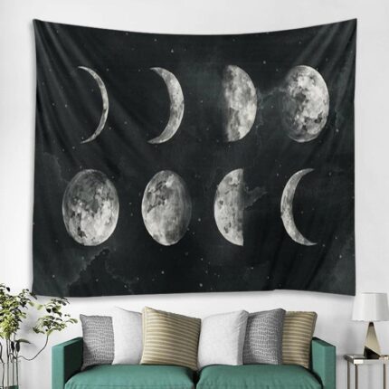 Gedruckt Mond Karte Tapisserie Multifunktionale Tapisserie Sitzen Decke Wand Halterung